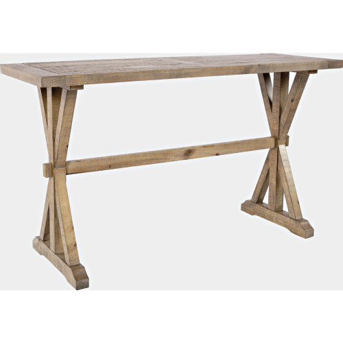 Carlyle Crossing Sofa Console Table in Distressed Pine